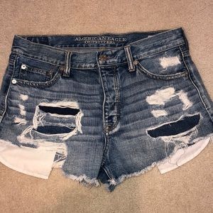 American Eagle High Rise Jean Shorts